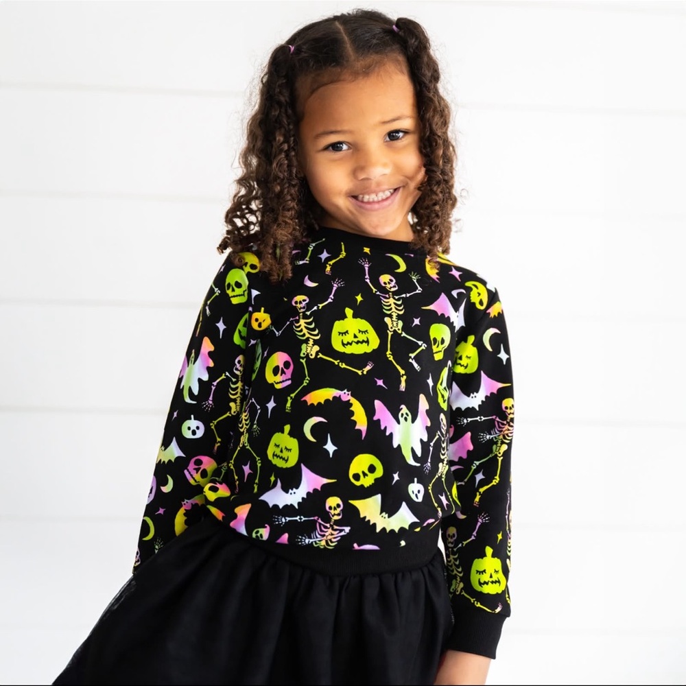 Little Sleepies Cool Ghouls Crewneck Sweatshirt 2T NWT NIB